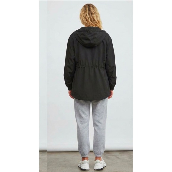 ATOIR Small Size 6 The Athlete Jacket Black Nylon Hooded Utility Style - Picture 2 of 12